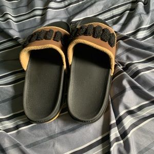 Nike Offcourt Slide SE DQ4672-200 Sandals Shoes Cacao Brown/Black | Men's Sz 10
